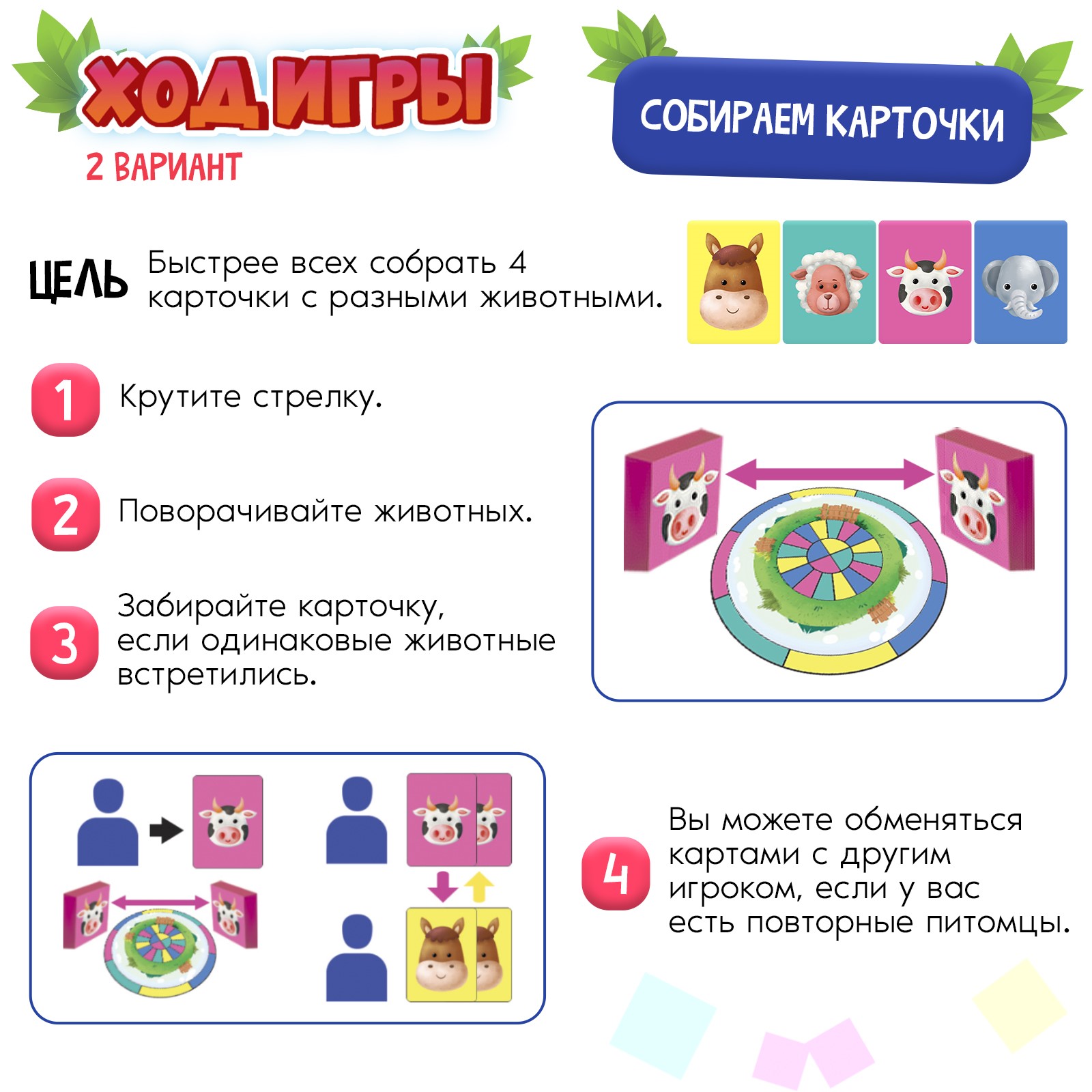 Настольная игра Лас Играс KIDS «Шустрые зверушки» - фото 4