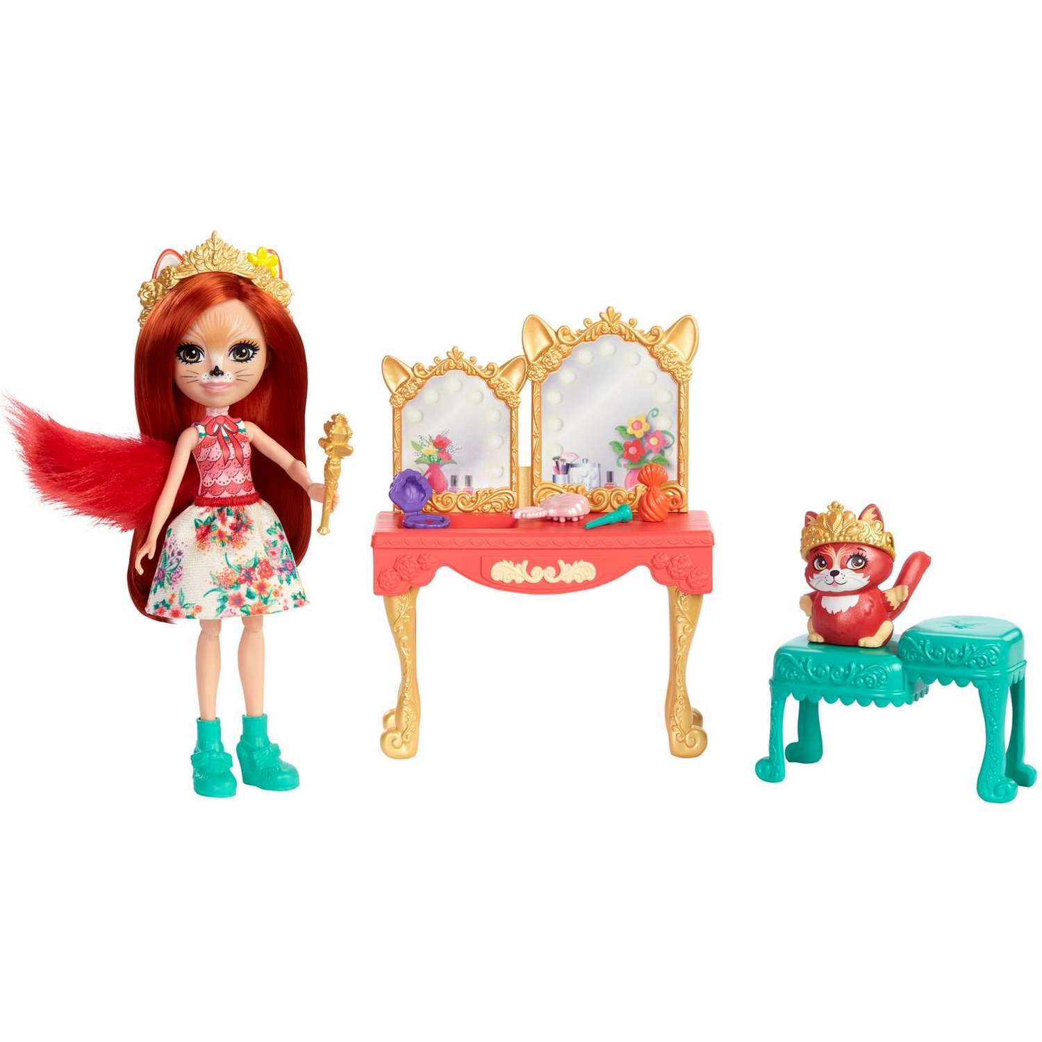 Набор игровой Enchantimals кукла+питомец с аксессуарами Викторианский туалетный столик GYJ05 GJX35 - фото 2