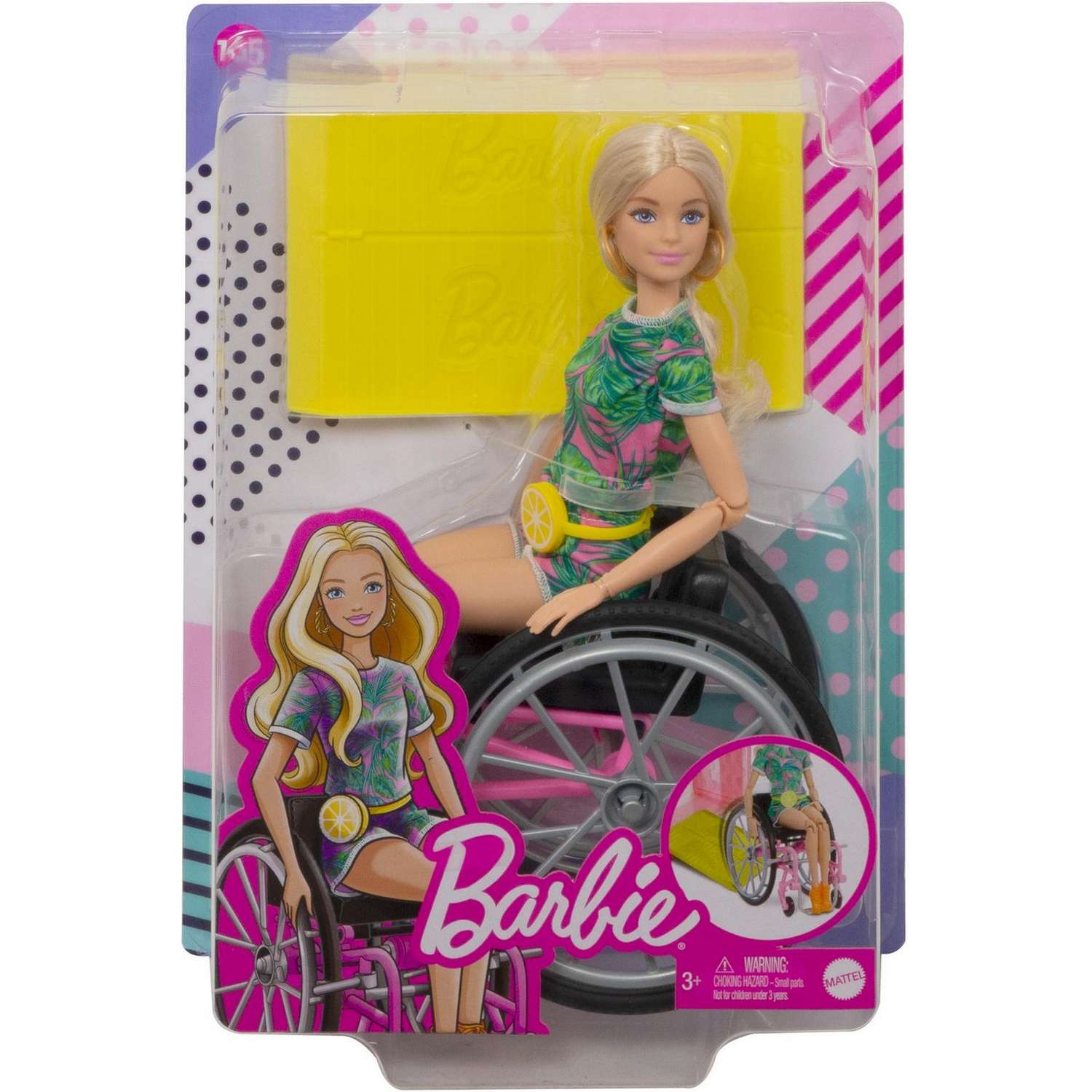 Кукла Barbie Игра с модой в инвалидном кресле GRB93 GRB93 - фото 2