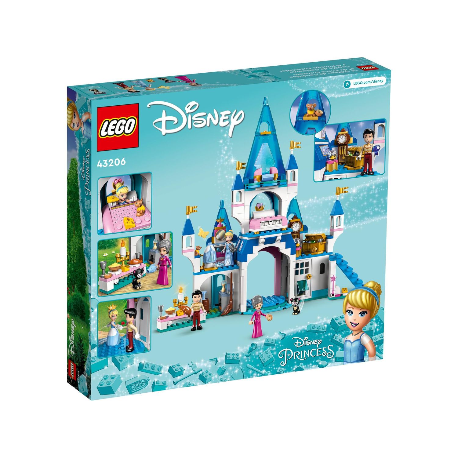 Конструктор LEGO Princesses Cinderella and Prince Charmings Castle 43206 - фото 8