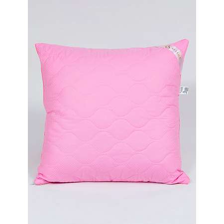 Подушка Selena стеганая 70х70 см EL AMOR ROSE LIFE розовый сатин лебяжий пух