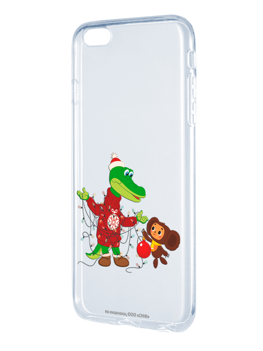 Силиконовый чехол Mcover для смартфона Apple iPhone 6 plus 6S plus Союзмультфильм В преддверии праздника - фото 1