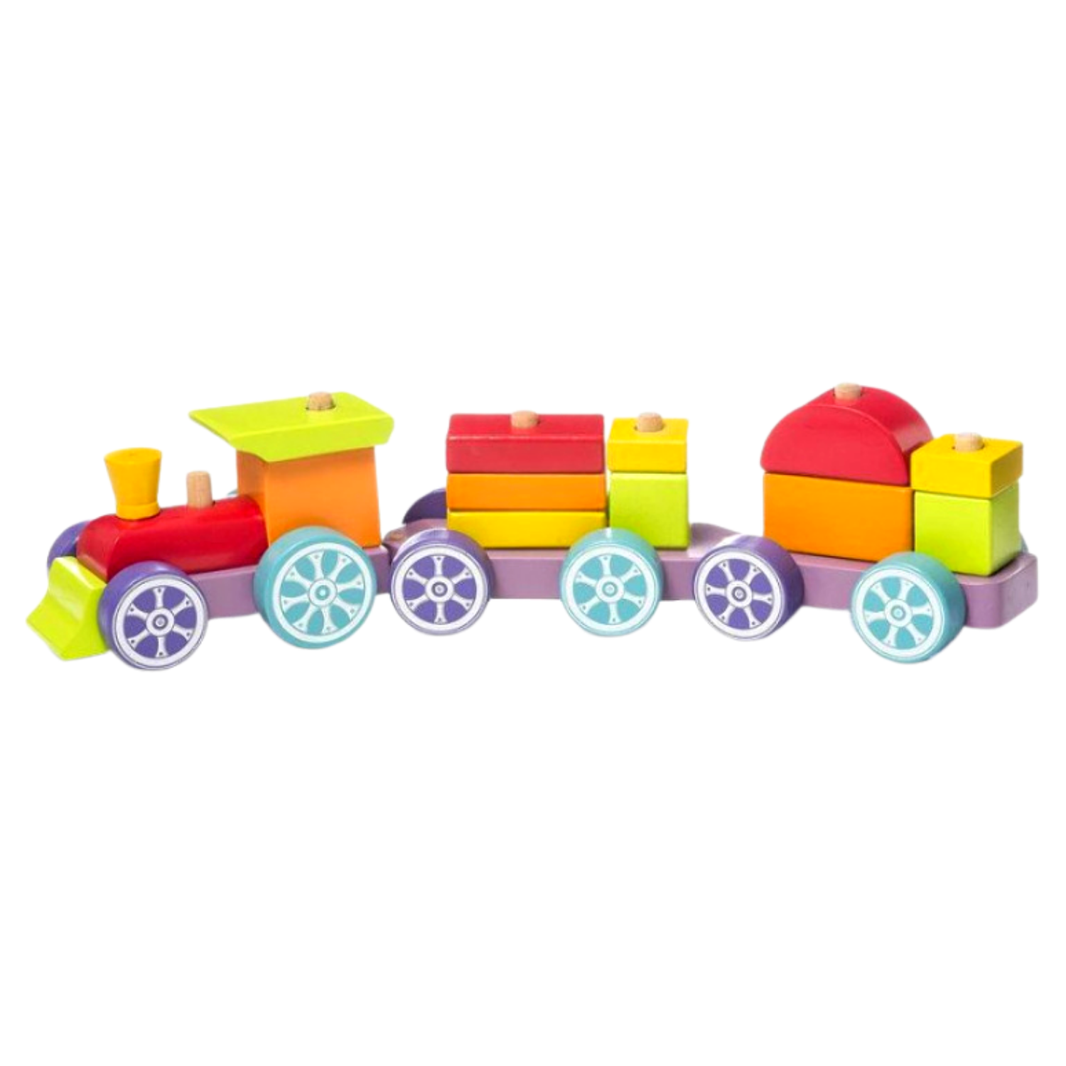 Развивающая игрушка CUBIKA Поезд Радужный экспресс - фото 1