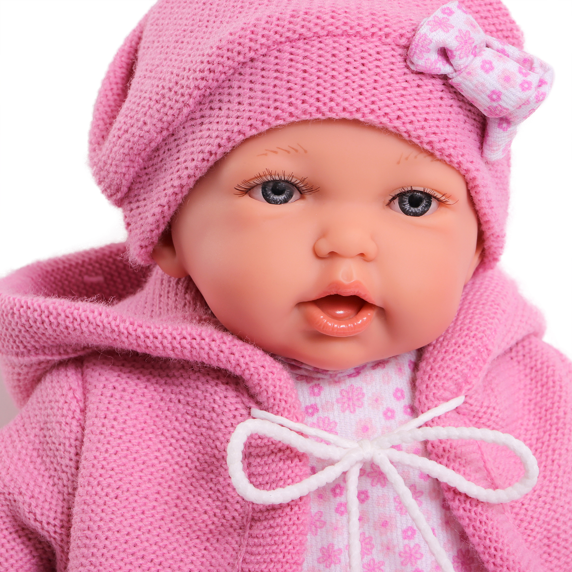 Кукла озвученная Antonio Juan Реборн Азалия в ярко-розовом 27 см 12022 - фото 9