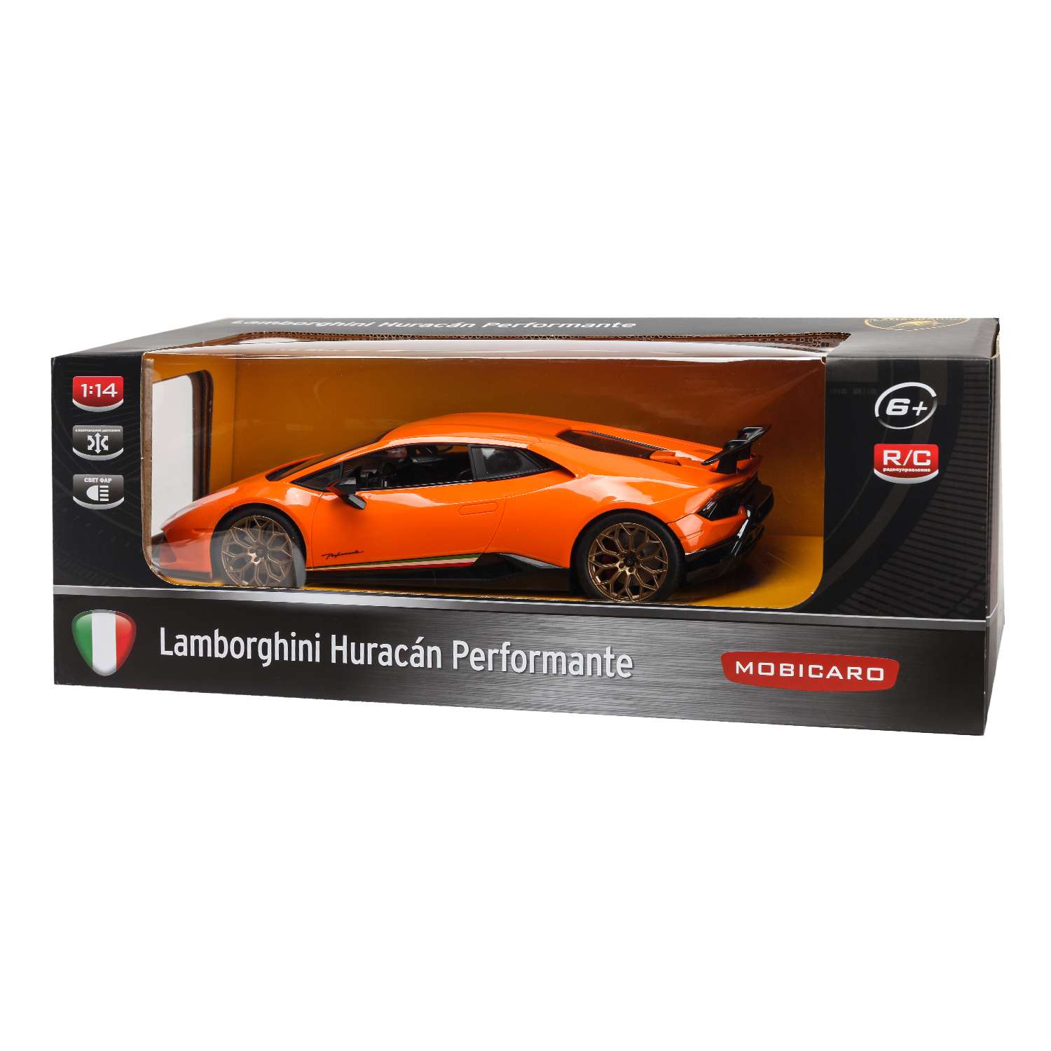 Машинка Mobicaro РУ 1:14 Huracan Performante Оранжевая YS933784-Y - фото 2