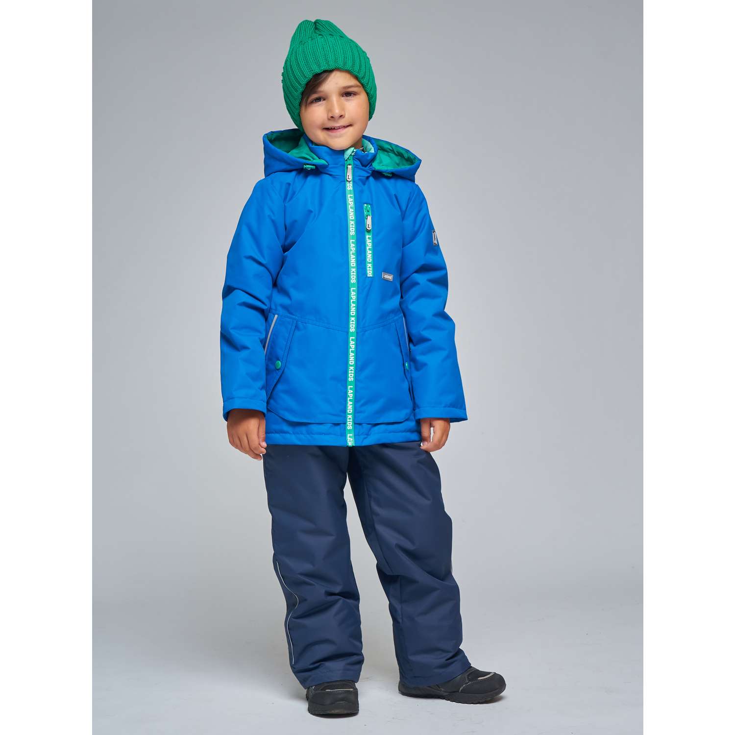 Куртка+Брюки Lapland КМ16-9Однотон-р/Синий-зеленый - фото 1
