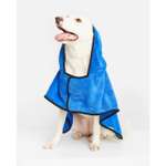 Полотенце-халат для собак Zoozavr 50см Синий