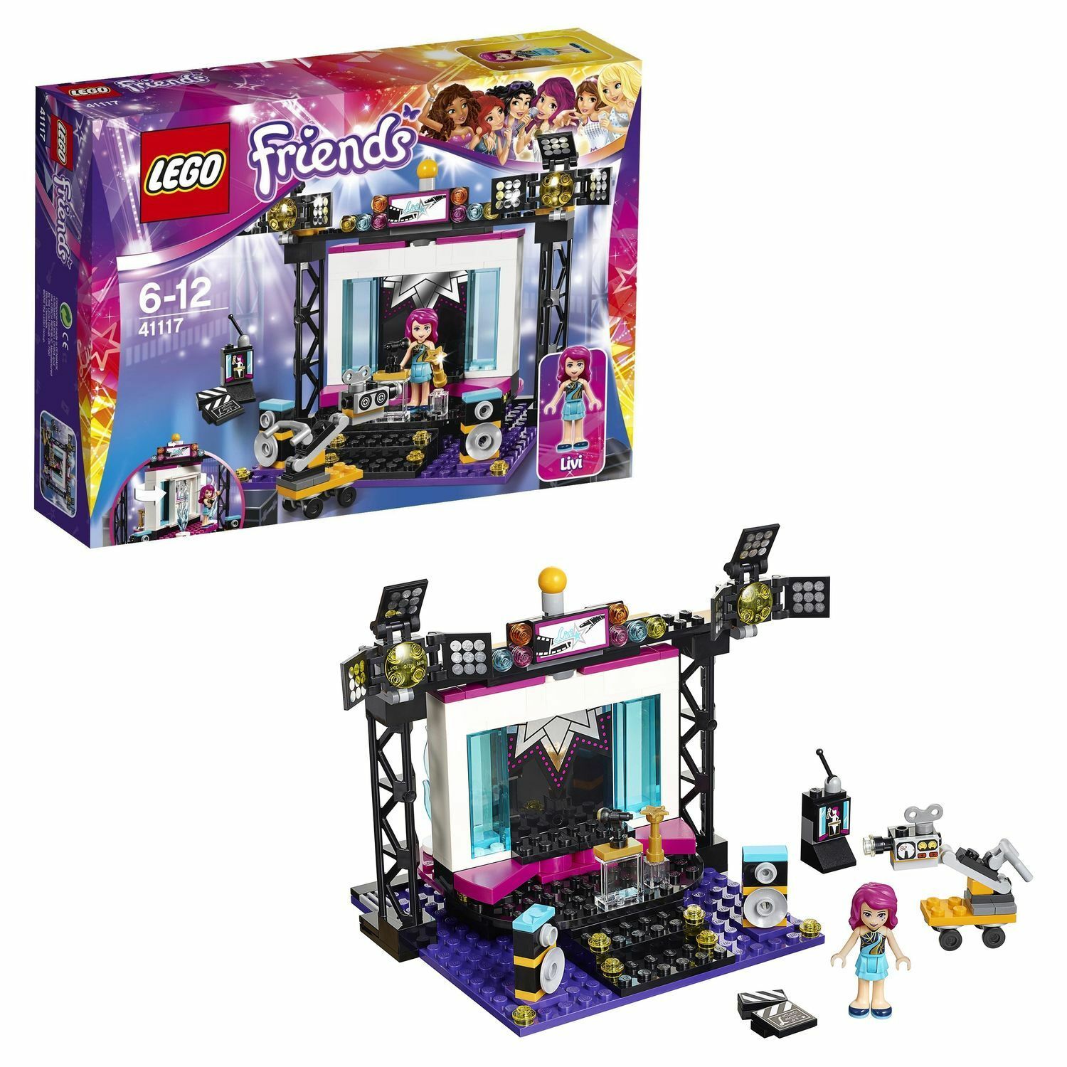 Конструктор LEGO Friends Поп-звезда: телестудия (41117) - фото 1