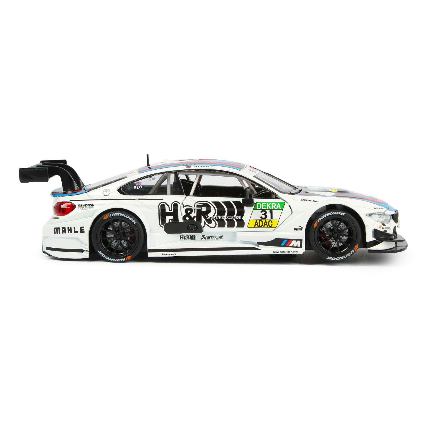 Машинка Mobicaro 1:24 BMW M4 DTM Белая 68256B 68256B - фото 5