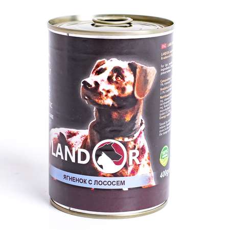 Корм для собак Landor ягненок с лососем 0.4кг