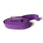 Ремень для фитнеса и йоги Ramayoga хлопковый 270 см фиолетовый