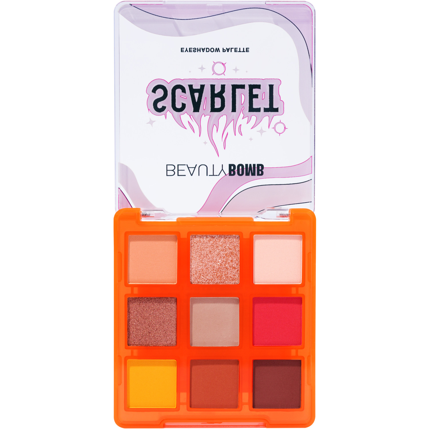 Палетка теней Beauty Bomb Eyeshadow palette Scarlet тон 01 - фото 2