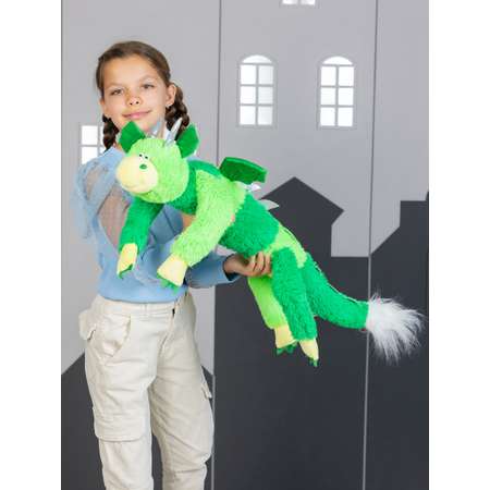 Мягкая игрушка KULT of toys Символ года Дракон Ларго зеленый 86 см