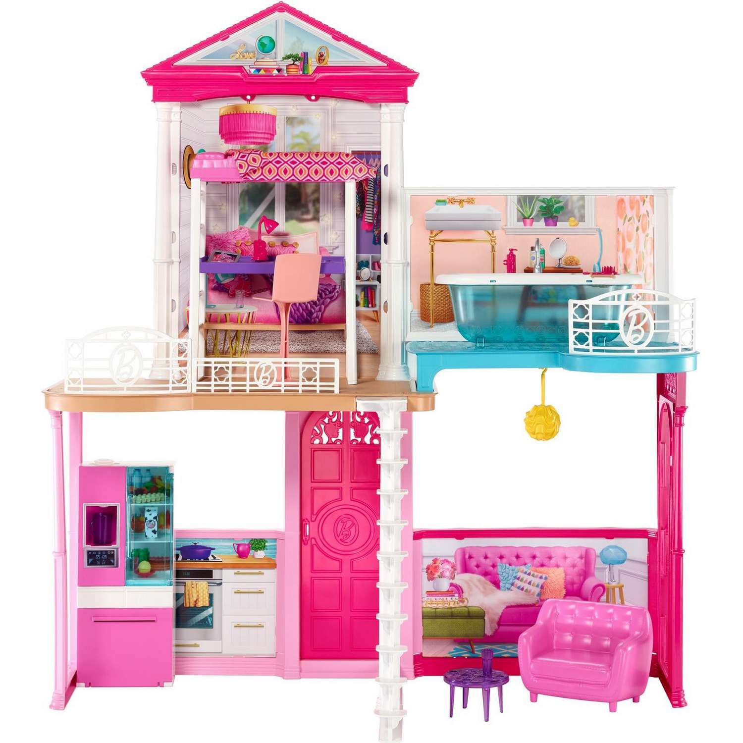 Набор игровой Barbie дом+куклы +аксессуары GLH56 GLH56 - фото 4