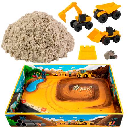 Игрушка Космический песок Стройка с песочницей 1.5 кг K020