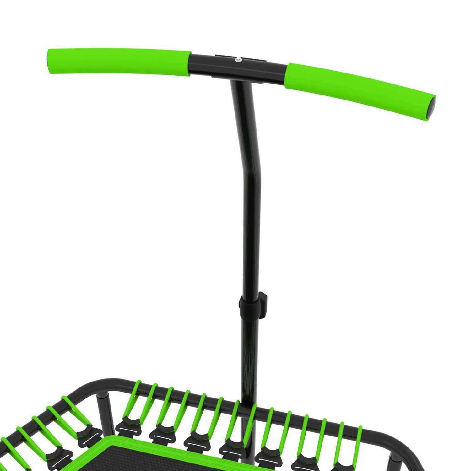 Батут спортивный с ручкой UNIX line FITNESS Green диаметр 130 см до 130 кг фитнес батут джампинг батут - фото 7