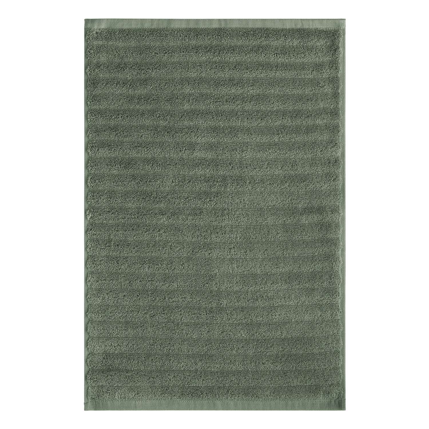 Полотенце махровое LUCKY Волна 40x60 см 100% хлопок зеленый - фото 4