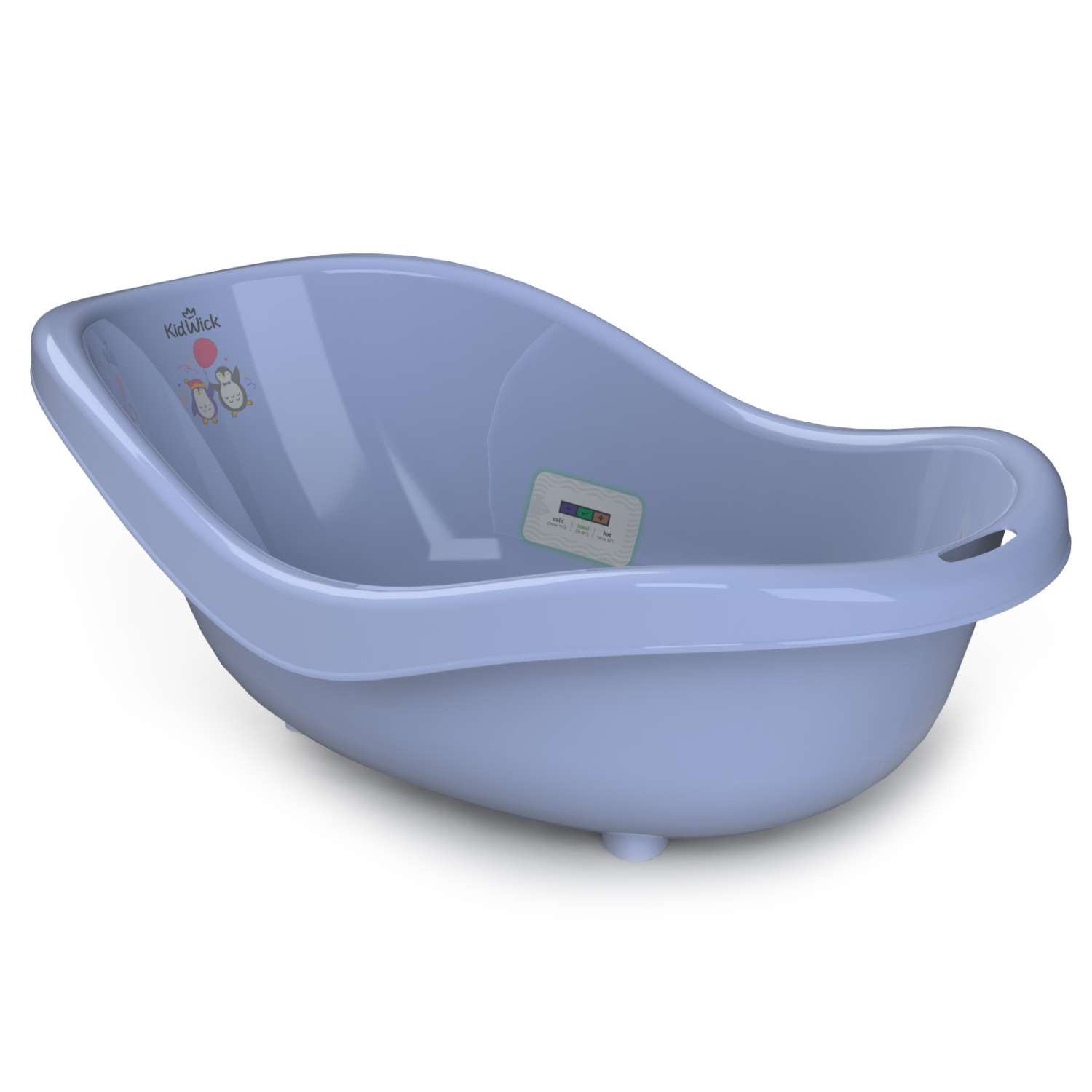 Ванночка для купания KidWick Дони с термометром Фиолетовый-Темно-фиолетовый - фото 1