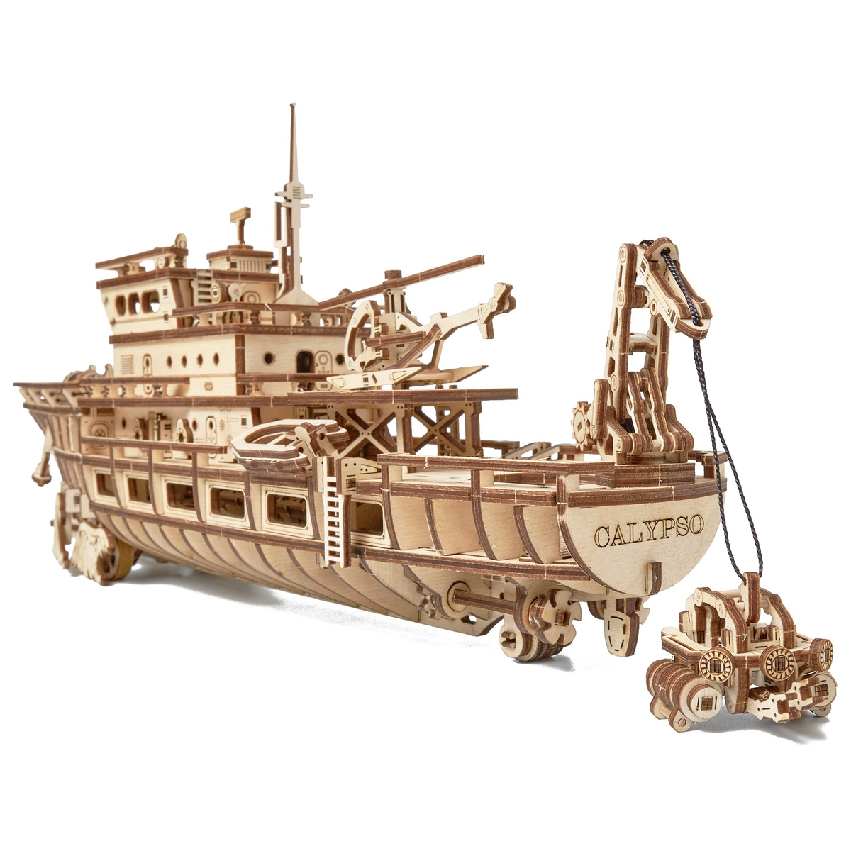 Сборная модель Wood Trick Исследовательская Яхта. Корабль - фото 17