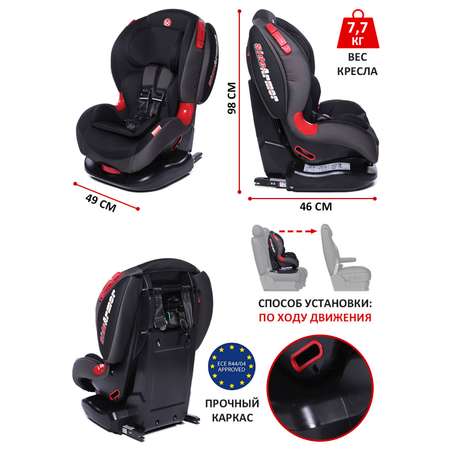 Автокресло BabyCare ВC-120 Isofix серый