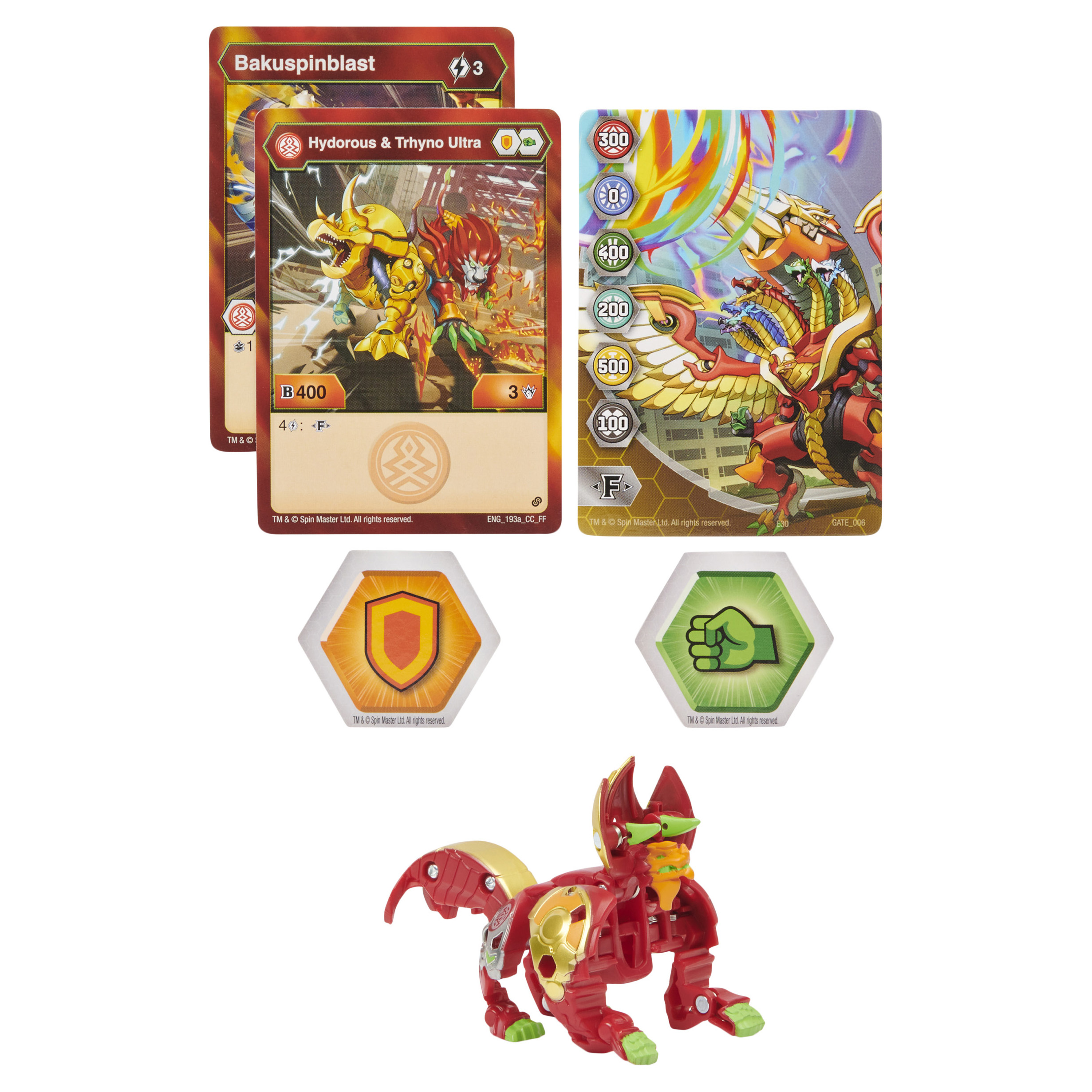 Фигурка-трансформер Bakugan S2 Ультра HydorousBluGold 6055885/20124615 - фото 1