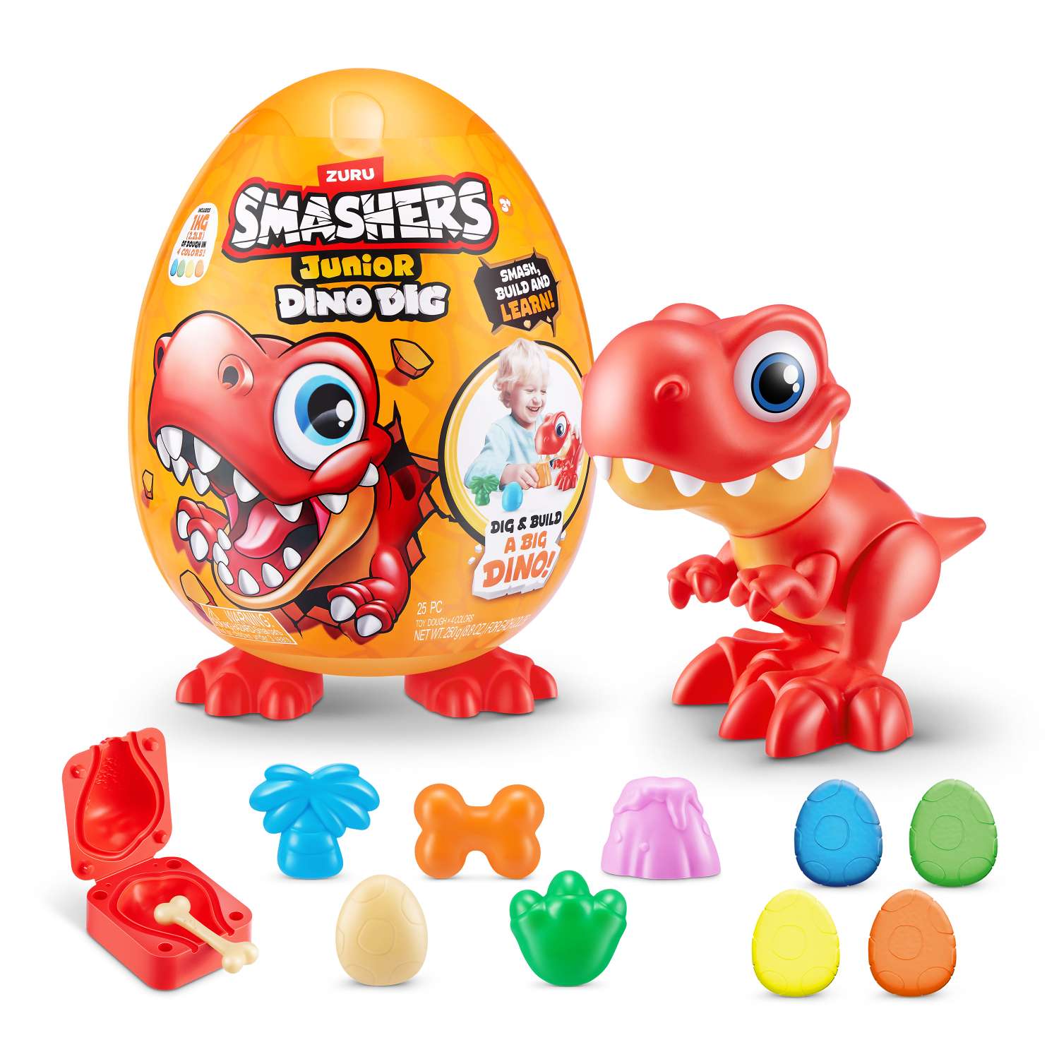 Набор игровой Smashers Junior Dino DIG Яйцо большое в непрозрачной упаковке (Сюрприз) 74115 - фото 3