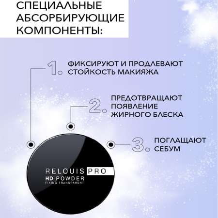 Пудра RELOUIS Powder матирующая