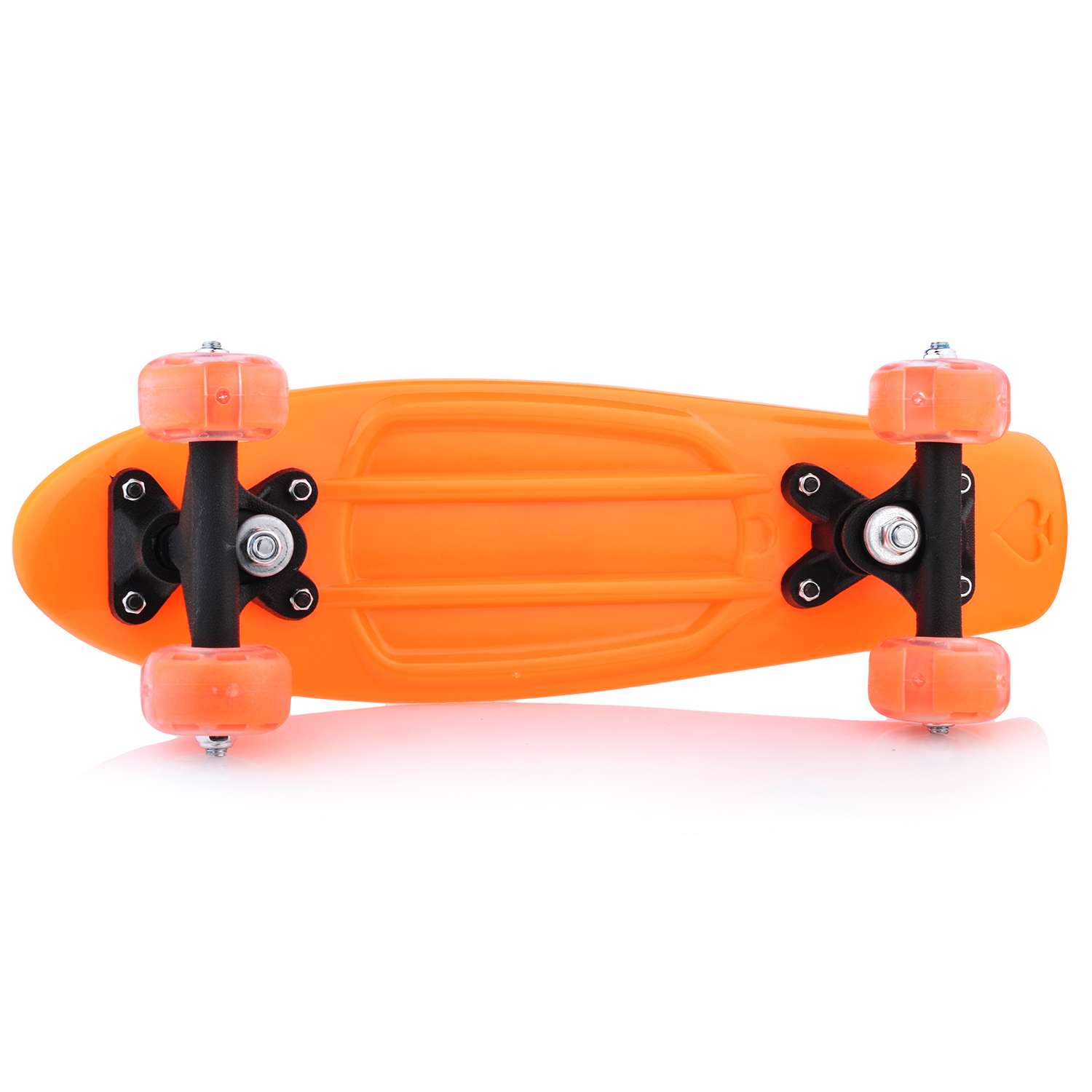 Скейтборд ROCKET детский оранжевый 42 см колеса PVC светятся - фото 3