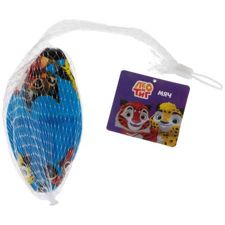 Мяч детский 15 см Лео и Тиг резиновый надувной для ребенка игрушки для улицы 1 шт голубой