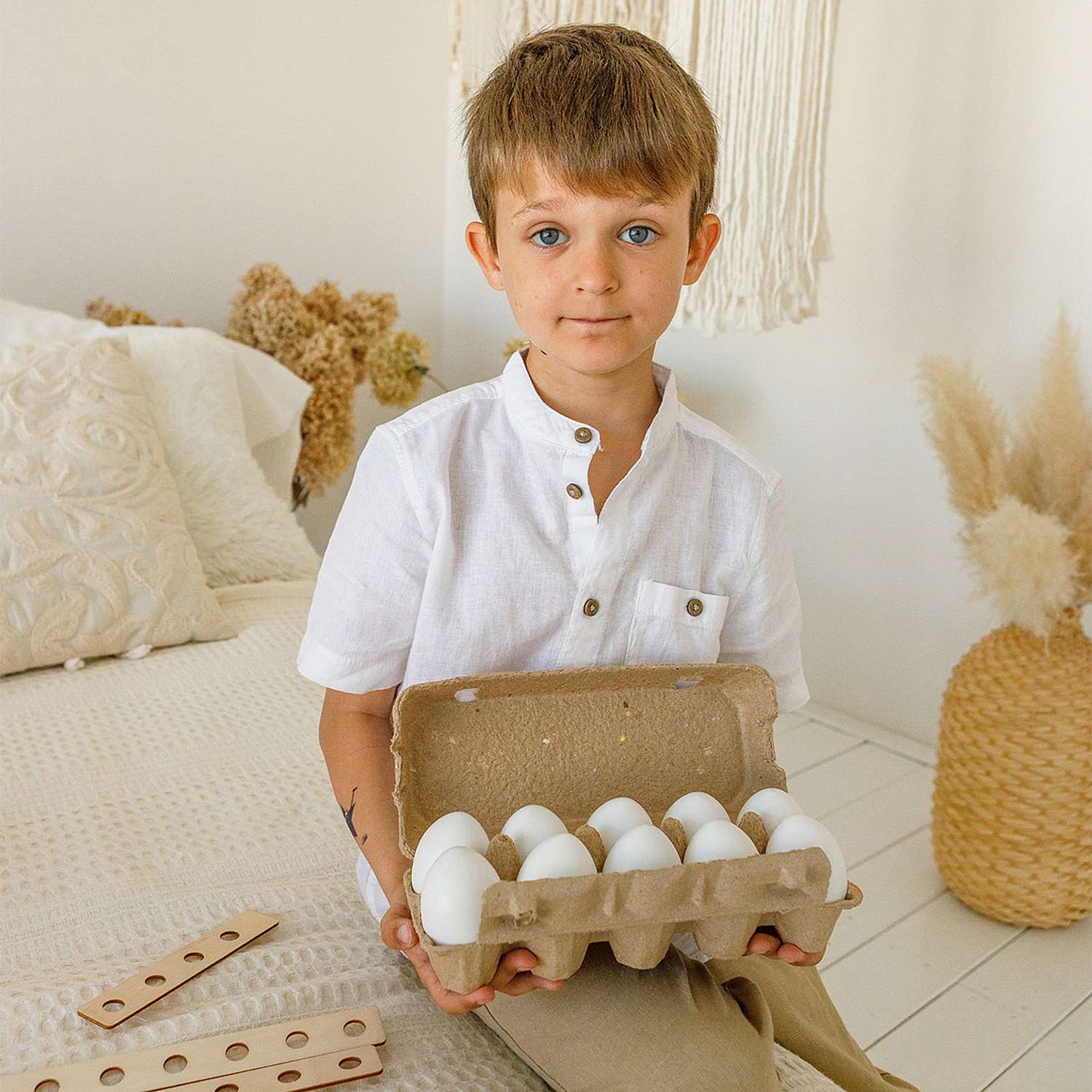 Набор для декорирования Ulanik декоративные белых яиц 10 шт - фото 6