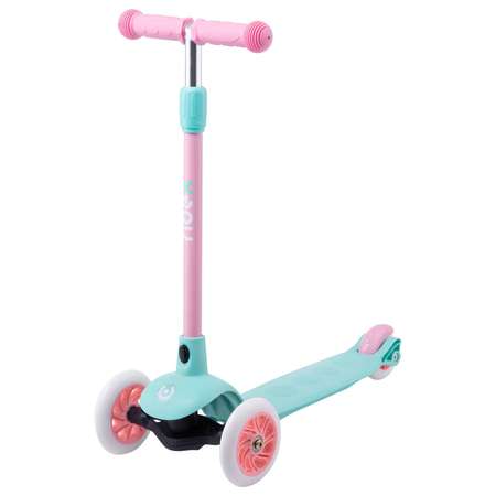 Самокат RIDEX трехколесный 3 wheels scooter Hero 120/80 mint/pink