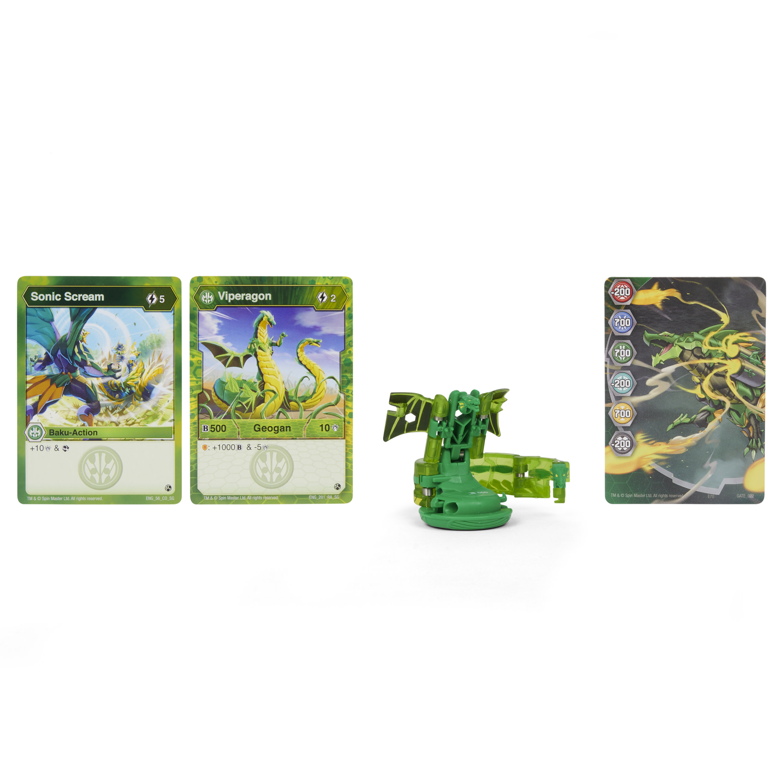 Фигурка-трансформер Bakugan Сезон 3 Геоган Amphibaen Green 6061007 - фото 1