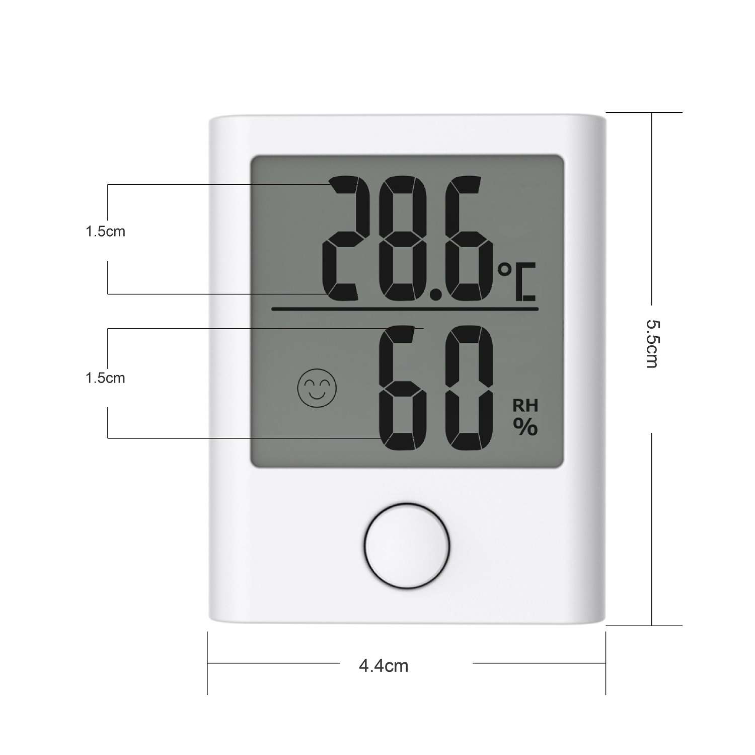 Цифровой термогигрометр Baldr белый - фото 2