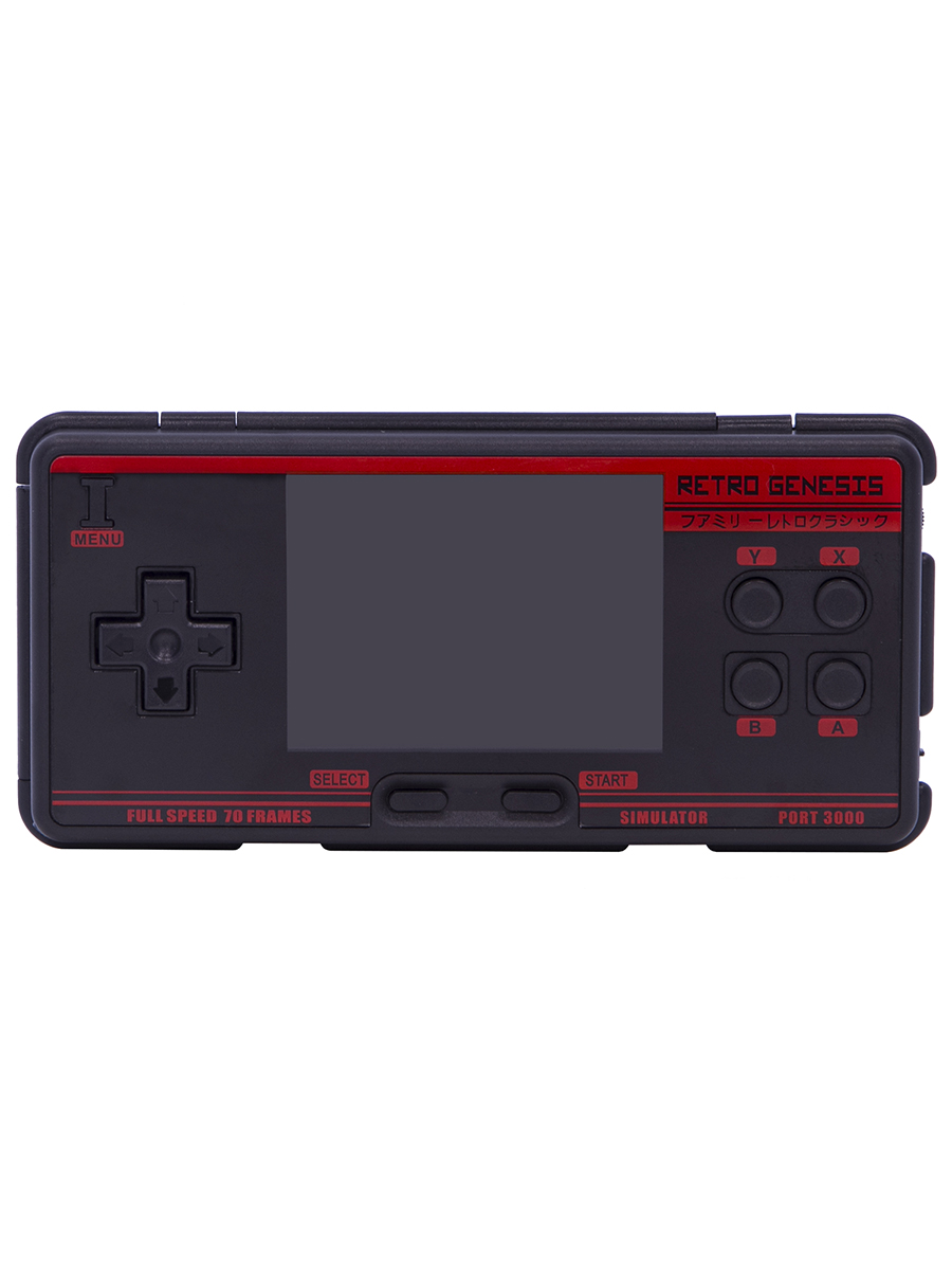 Портативная игровая приставка Retro Genesis Port-3000 4000+игр черно-красная / 10 эмуляторов / 3.0 экран IPS / SD-карта / сохранение - фото 4