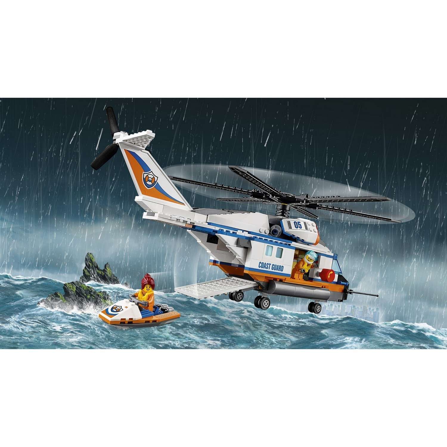 Конструктор LEGO City Coast Guard Сверхмощный спасательный вертолёт (60166) - фото 9