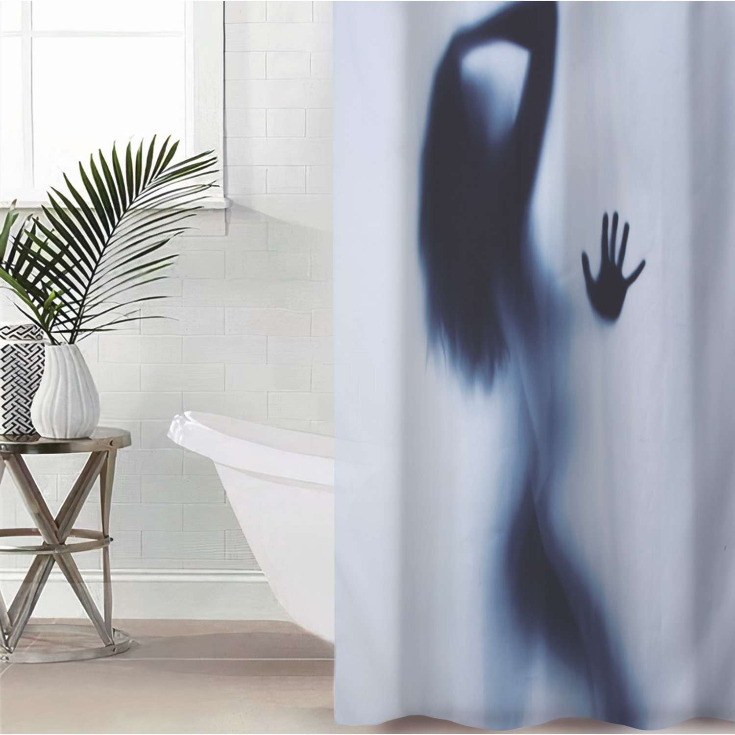 Штора для ванны Доляна «Секрет» с люверсами 180×180 см полиэстер - фото 1