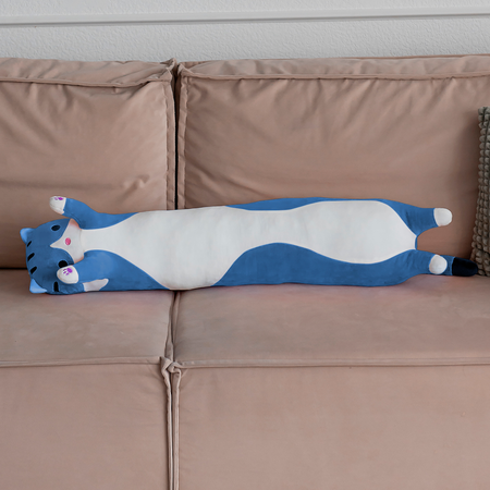 Мягкая игрушка TOTTY TOYS кот батон 90 см голубой антистресс