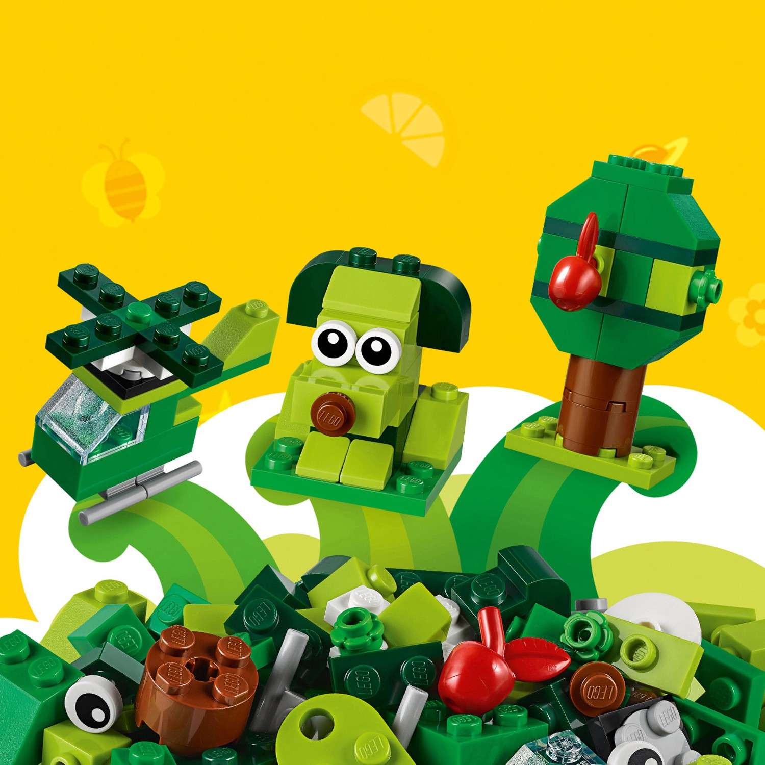 Конструктор LEGO Classic Зеленый 11007 - фото 6