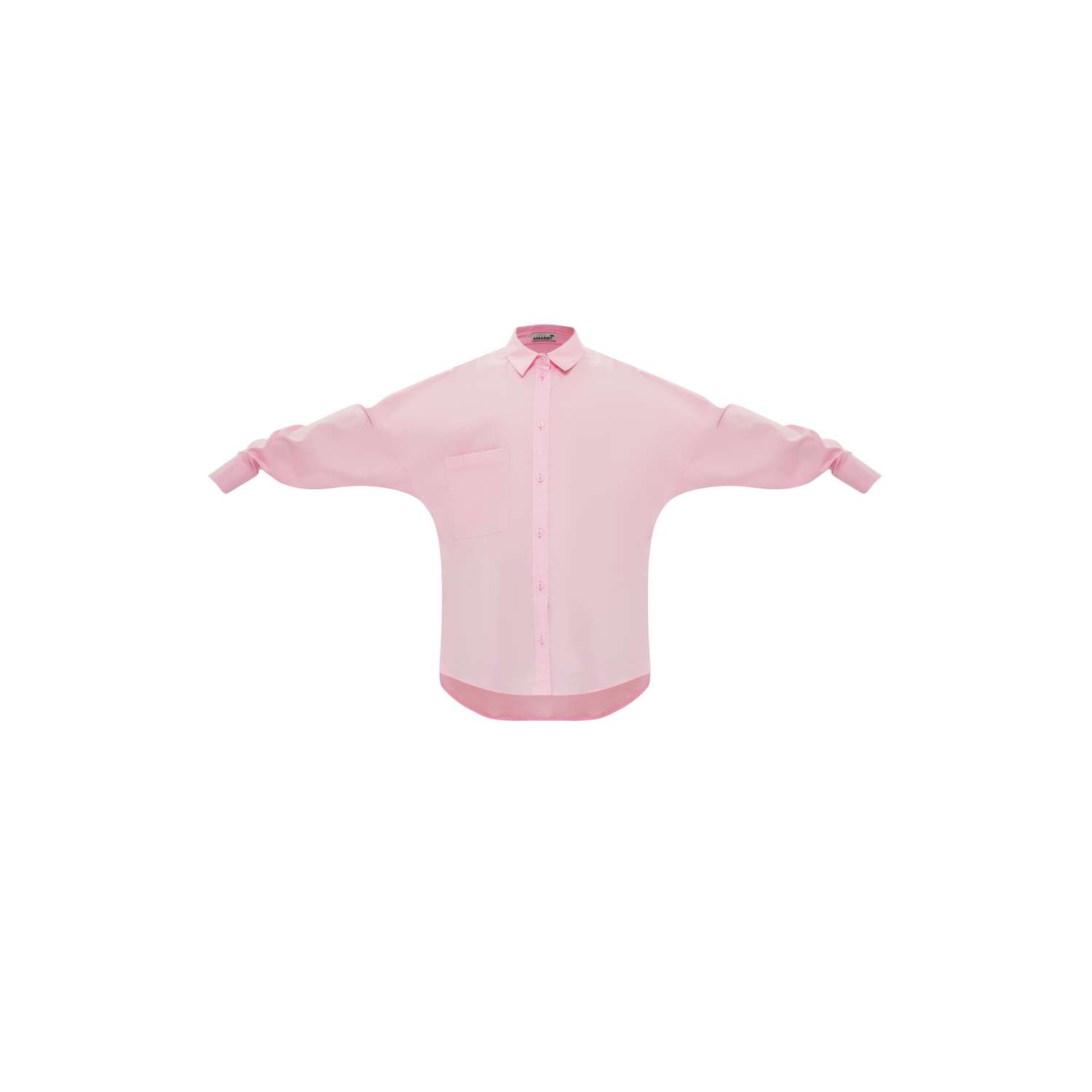 Рубашка Stylish AMADEO AB-105-розовый - фото 10