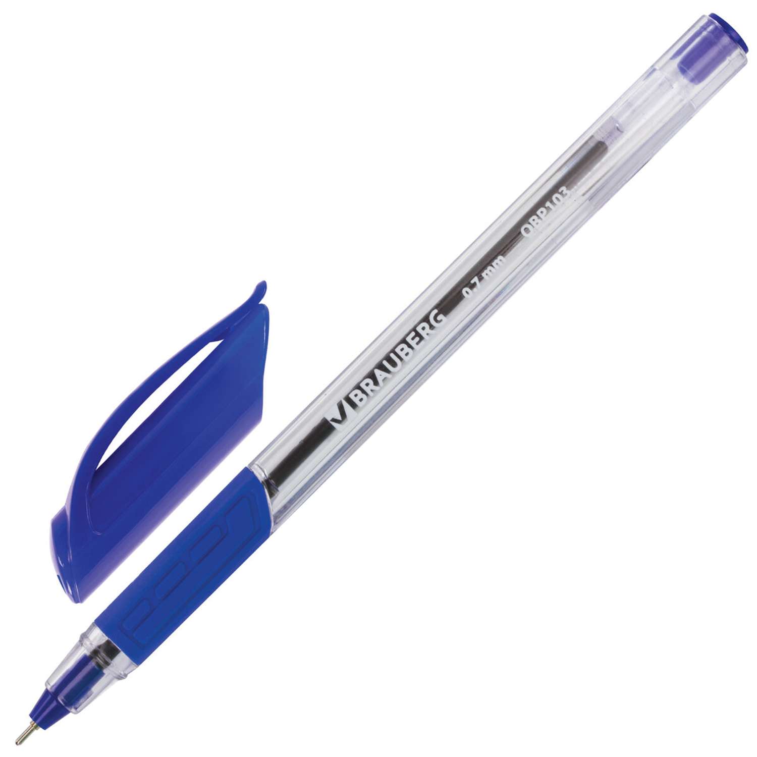 Ручка шариковая Brauberg Extra Glide GT 12шт синяя масляная - фото 7
