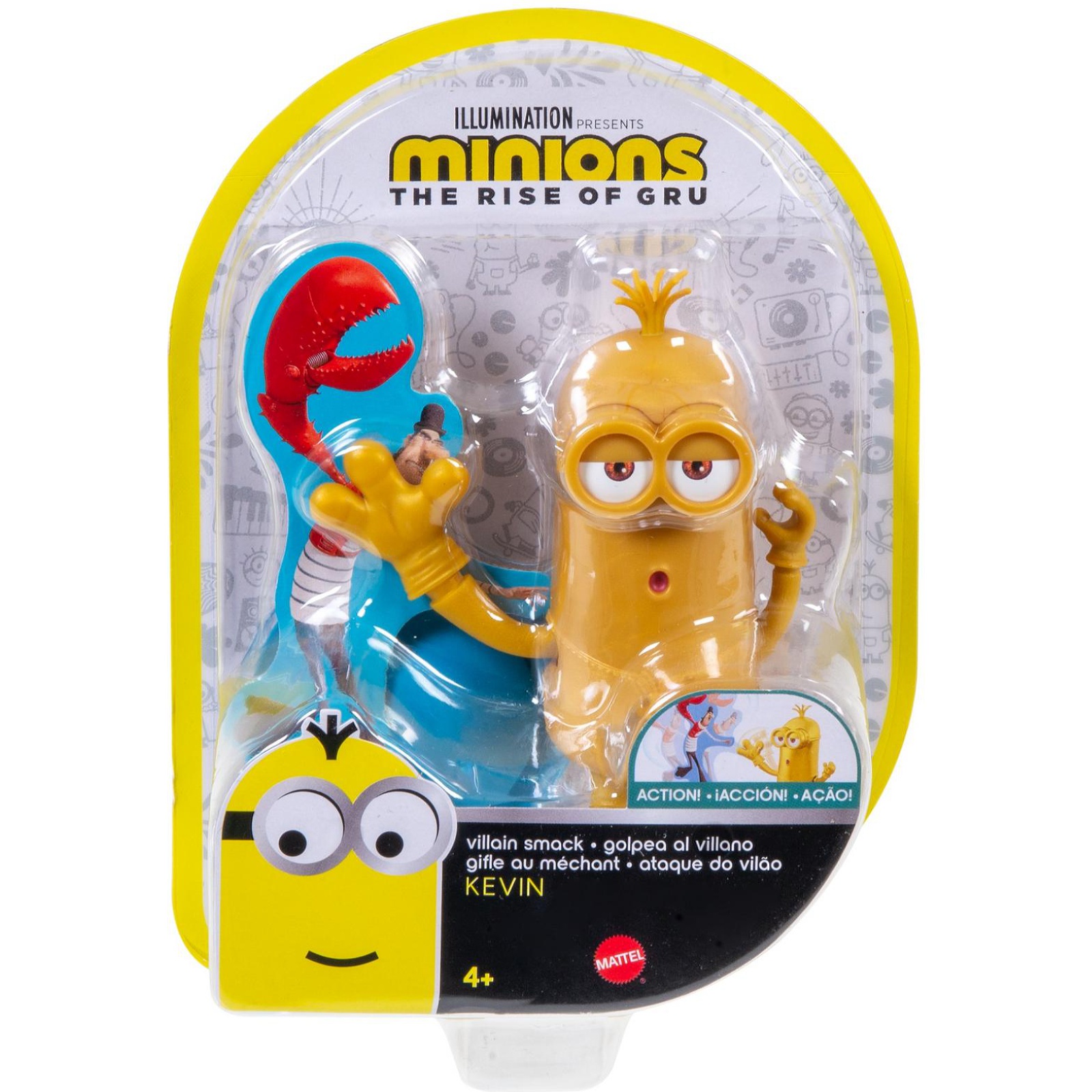 Фигурка Minions Озорные миньоны Кевин ударяющий злодея GMF00 - фото 2