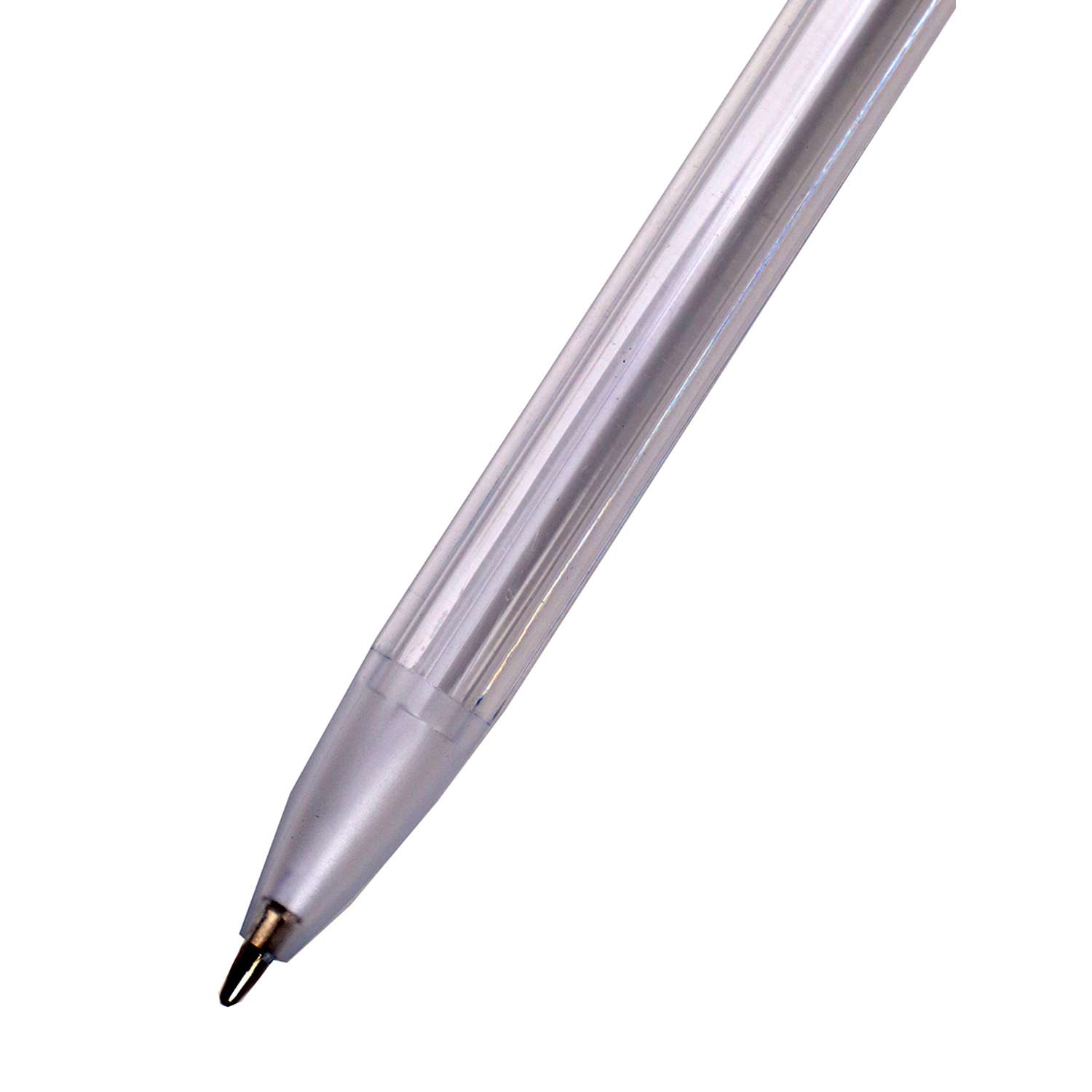 Ручка шариковая Prof-Press сигма синяя прозрачный корпус 12шт - фото 5