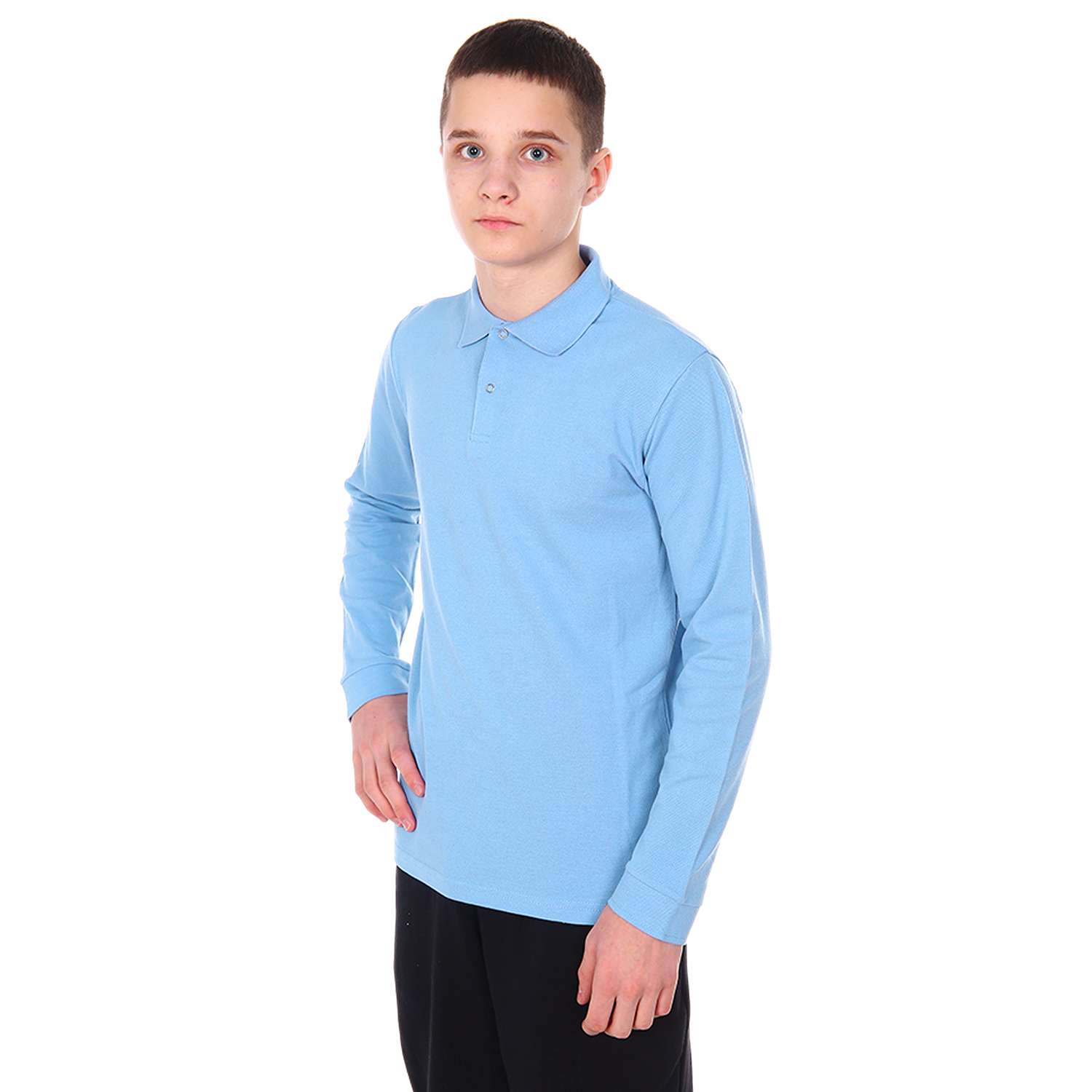 Рубашка-поло Детская Одежда 2027П(2)/голубой3 - фото 2