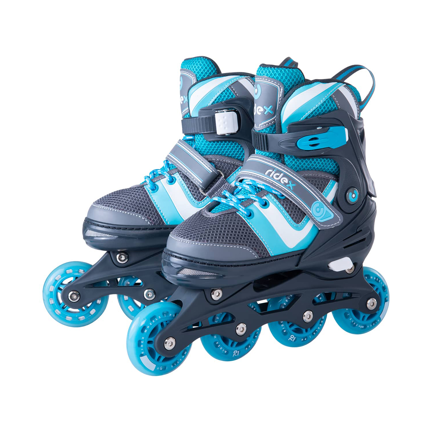 Ролики раздвижные RIDEX Inline skates Wing Blue plastic M - фото 1