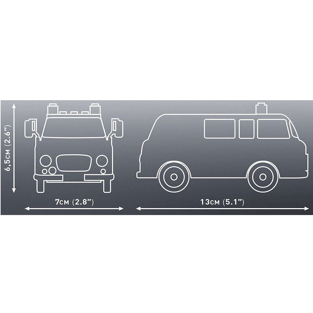 Конструктор COBI Микроавтобус Barkas B1000 Feuerwehr 151 деталей - фото 4