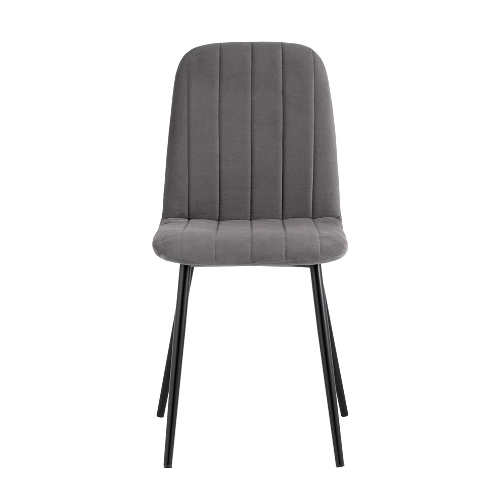 Комплект стульев Фабрикант 4 шт Easy велюр тёмно-серый - фото 6