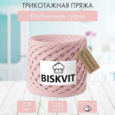 Трикотажная пряжа BISKVIT Клубничное суфле