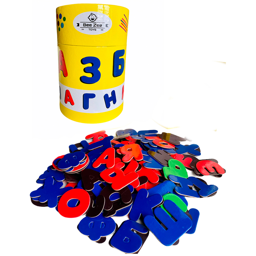 Обучающий набор BeeZee Toys Магнитная азбука классическая 141 буква - фото 3