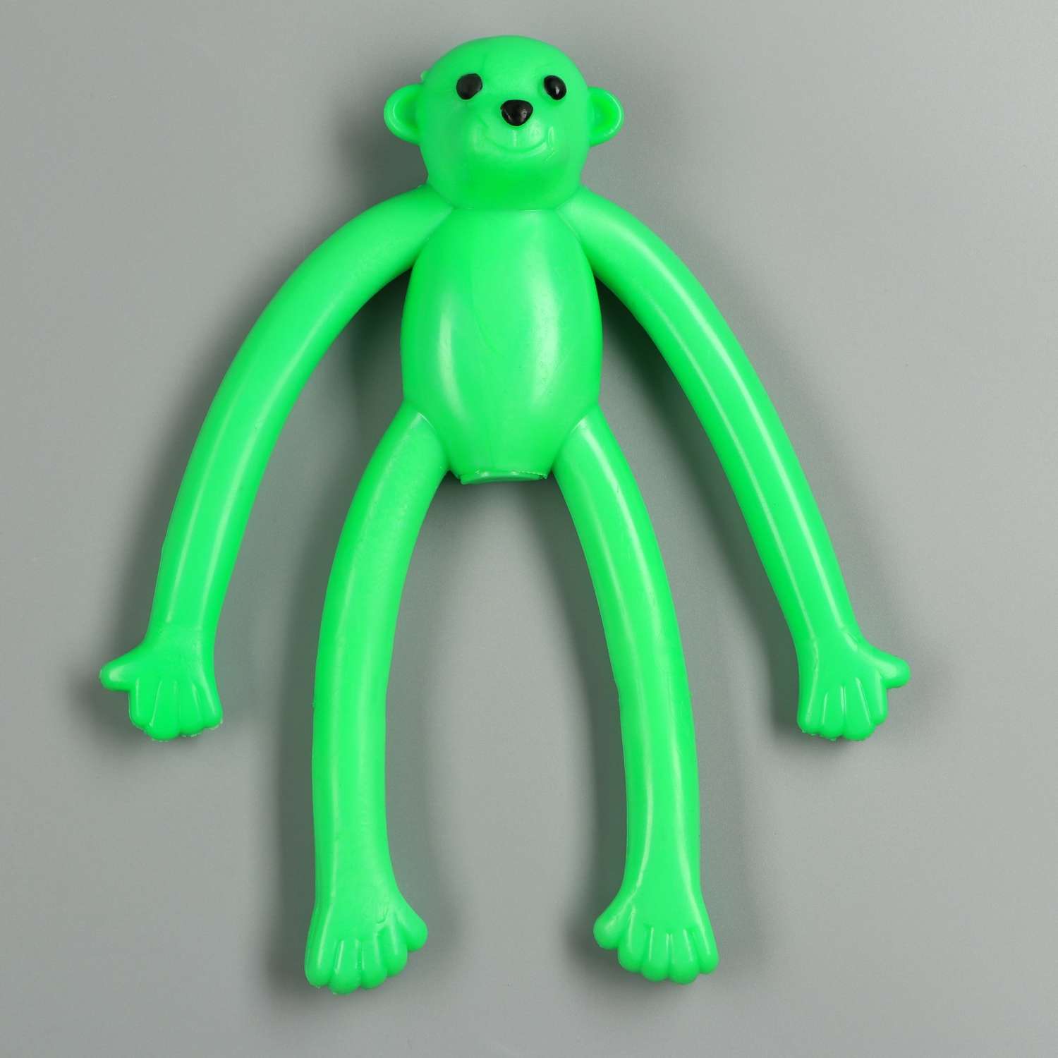 Игрушка Пижон для собак «Обезьяна» с пищалкой 19.5 см силикон зелёная - фото 2