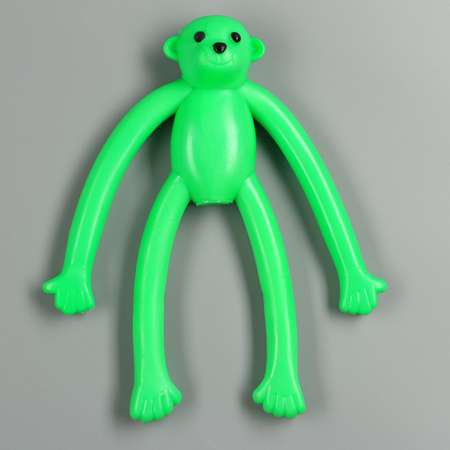 Игрушка Пижон для собак «Обезьяна» с пищалкой 19.5 см силикон зелёная